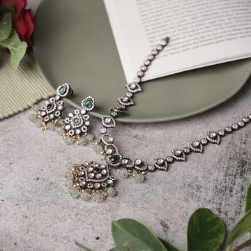 Quadria Silver Necklace