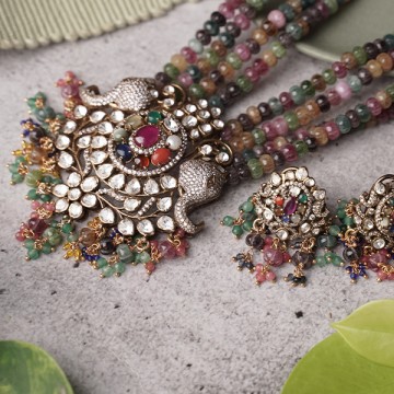 Colorful crystal pendant